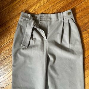 Oak + Fort Wide Leg Tan Trouser